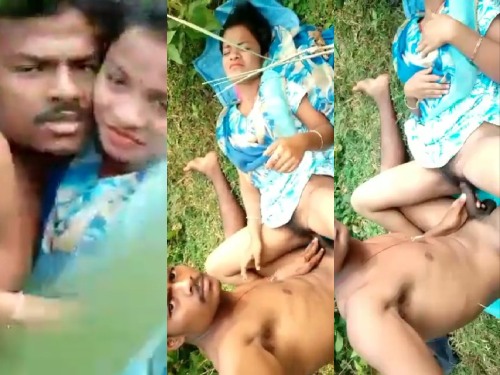 nile dress main gaon ki ladki ko uske ashq ne khet main jamke pela