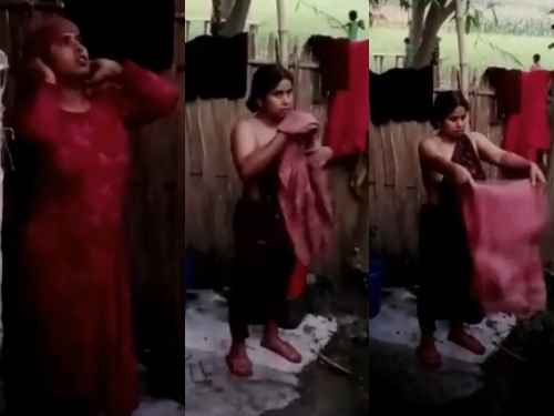 Village Bhabhi की नंगी नहाने की Desi MMS Video