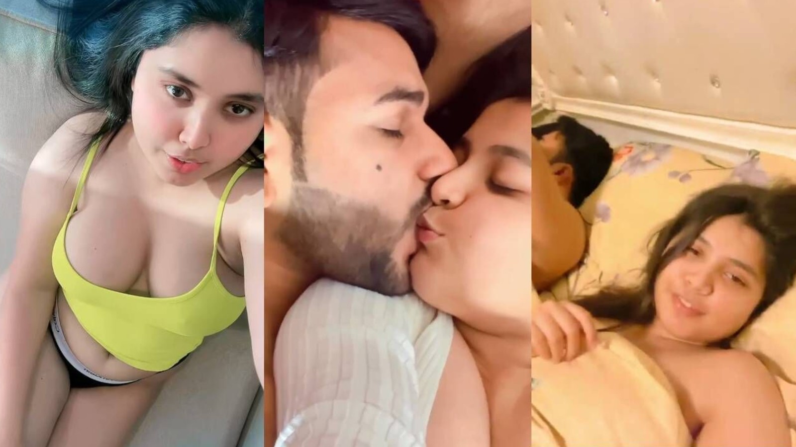 Paki TikTok star Muqadas Usman kissing and semi nude video